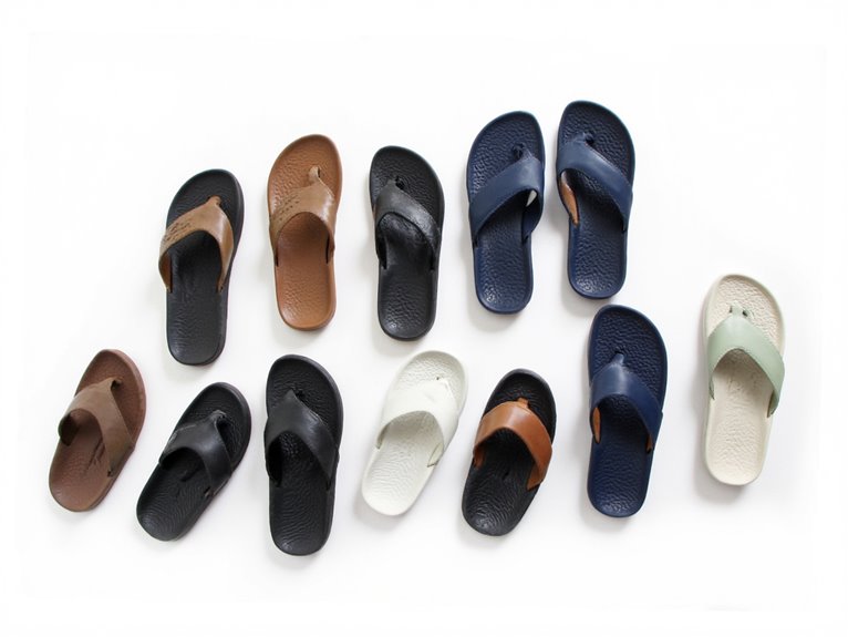 supportive arch flip flops