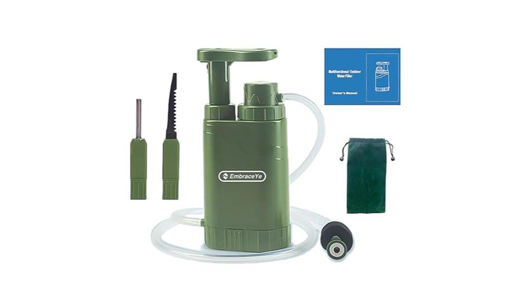 survival portable water filtration