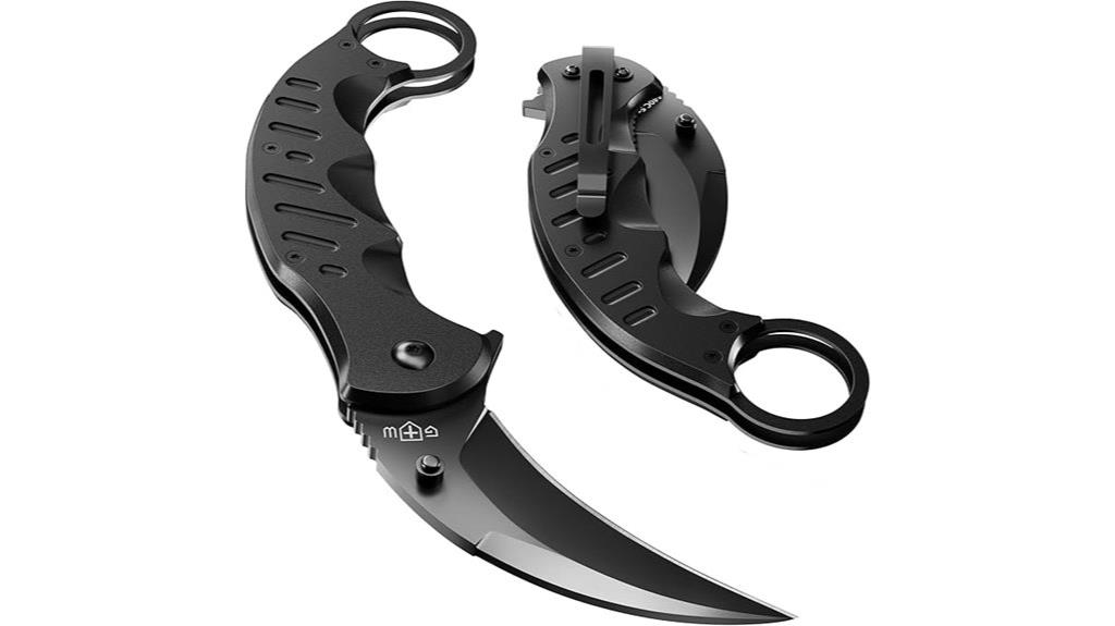 tactical folding karambit knife