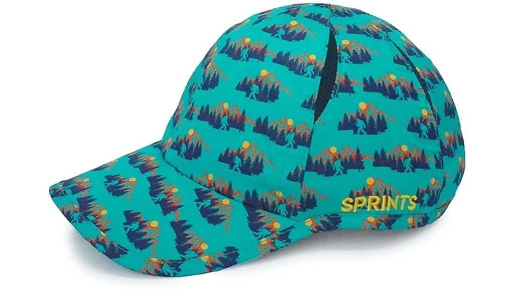 teal running cap style