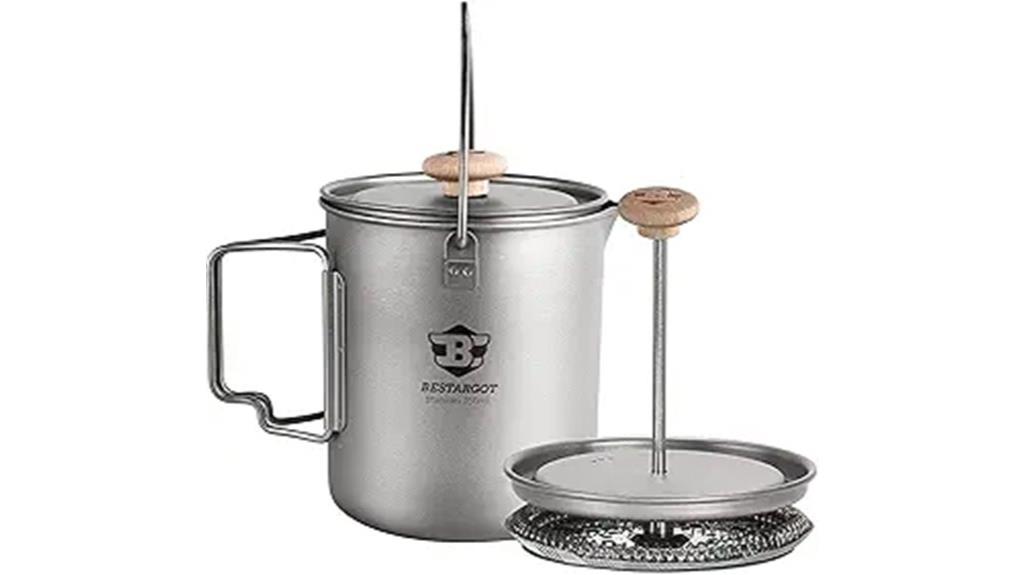 titanium camping french press