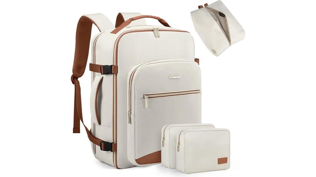 travel backpack with cubes