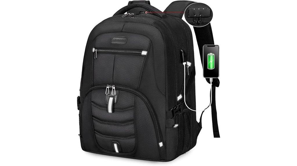 travel backpack with usb
