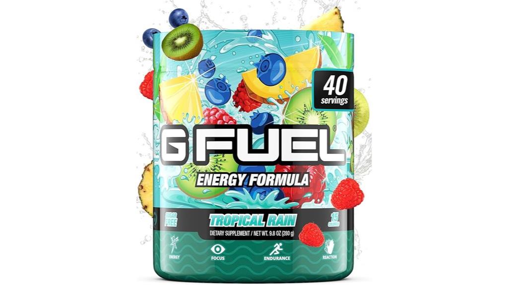 tropical rain energy drink