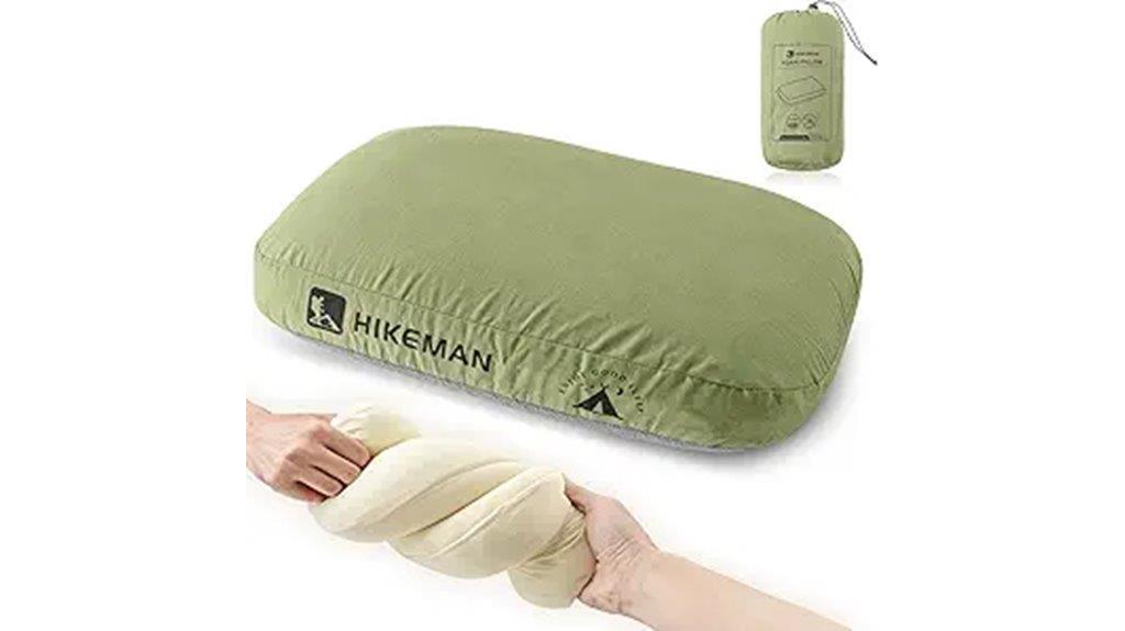 ultralight army green pillow