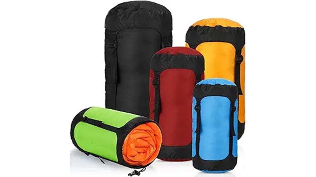 varied size compression sacks
