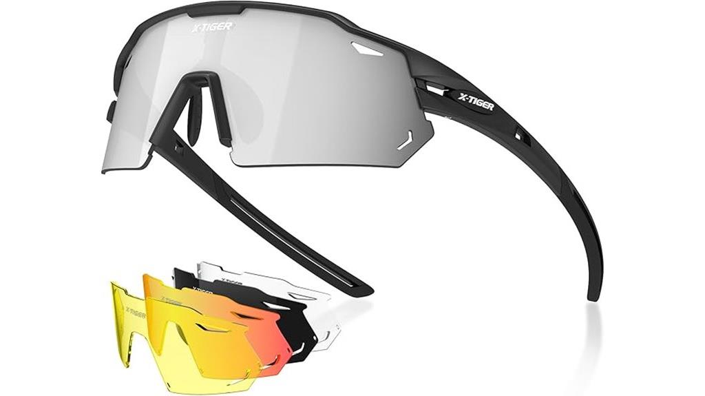 versatile cycling sunglasses set