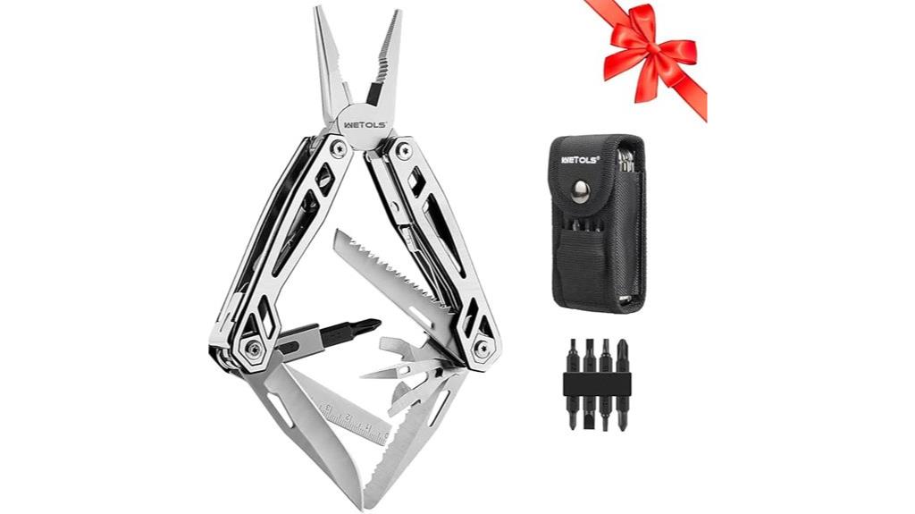 versatile multitool with knife