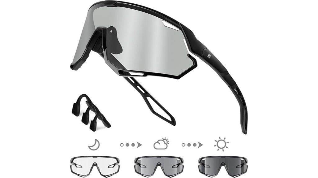 versatile photochromic cycling eyewear