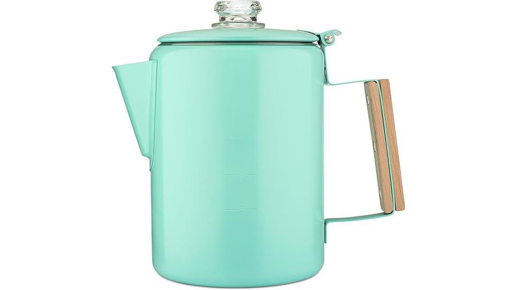 vintage camping coffee pot