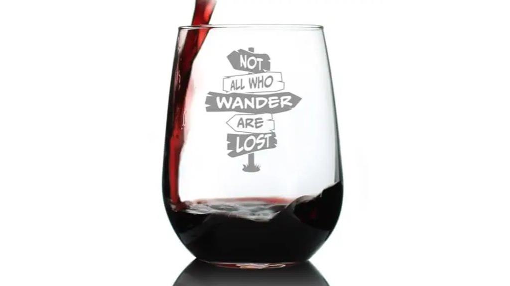 wandering wine glass design