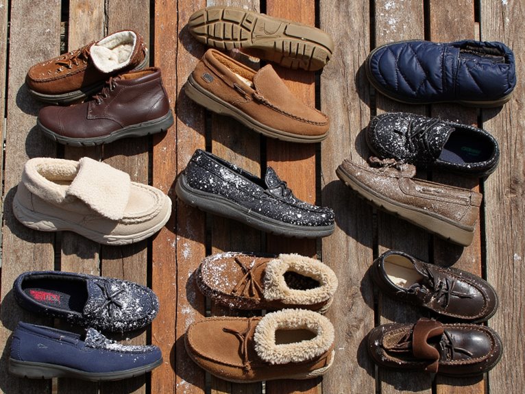 warm and dry footwear