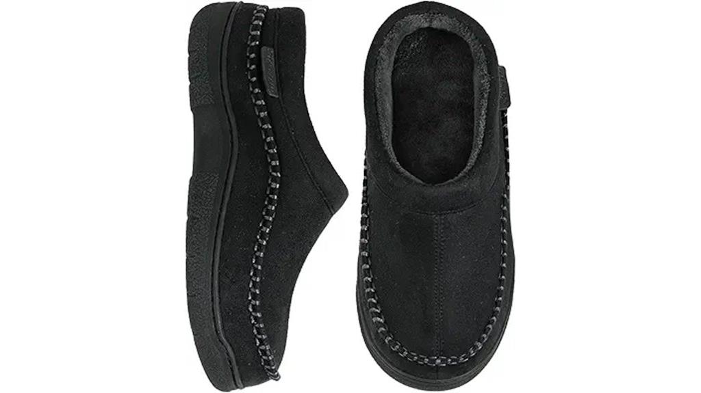 warm fuzzy slip on slippers