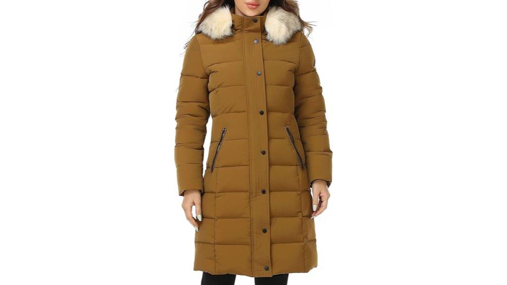 warm women s puffer jacket