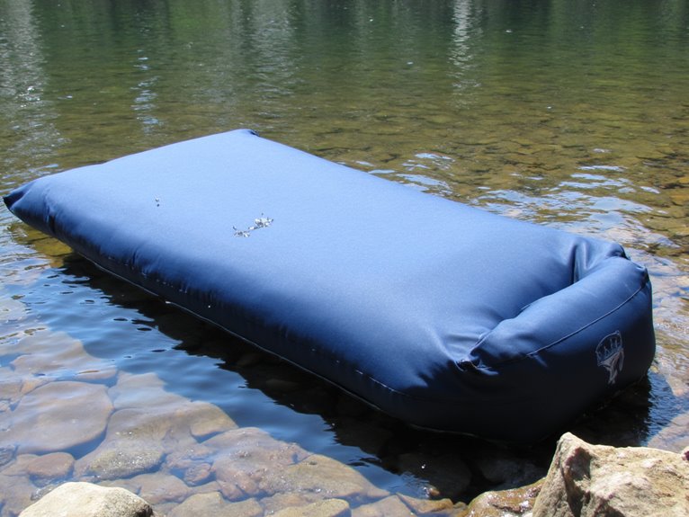 washing a sleeping pad