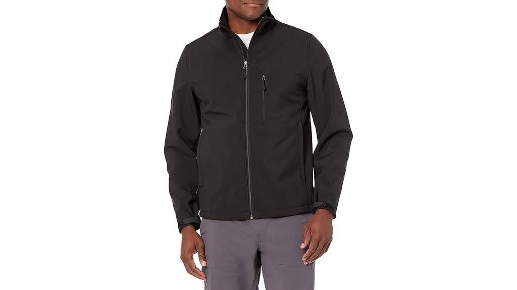 water resistant softshell jacket