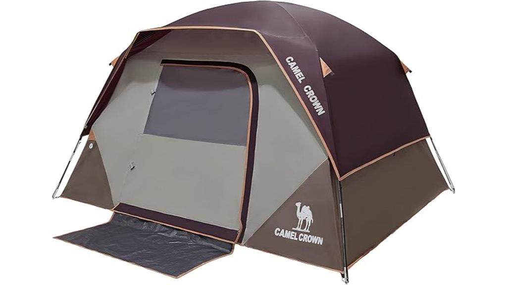 waterproof camping tent setup