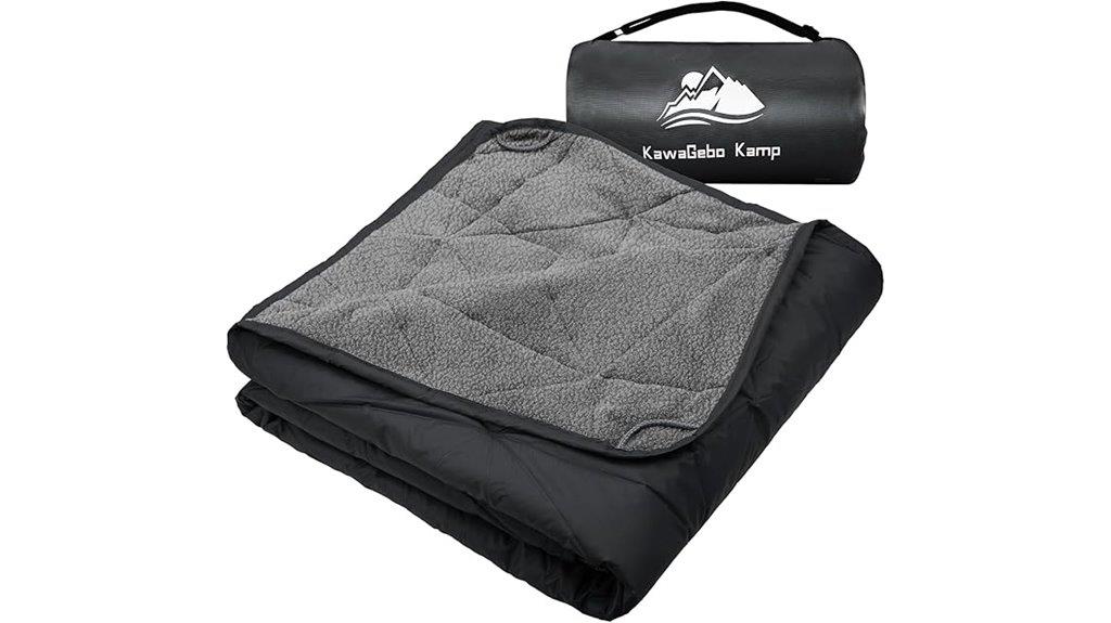 waterproof foldable fleece blanket