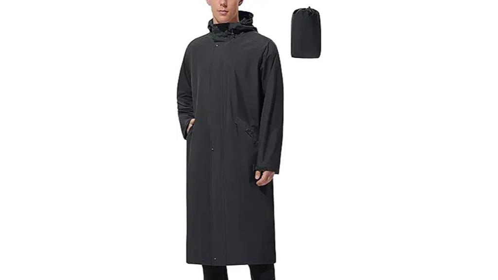 waterproof hooded rain jacket