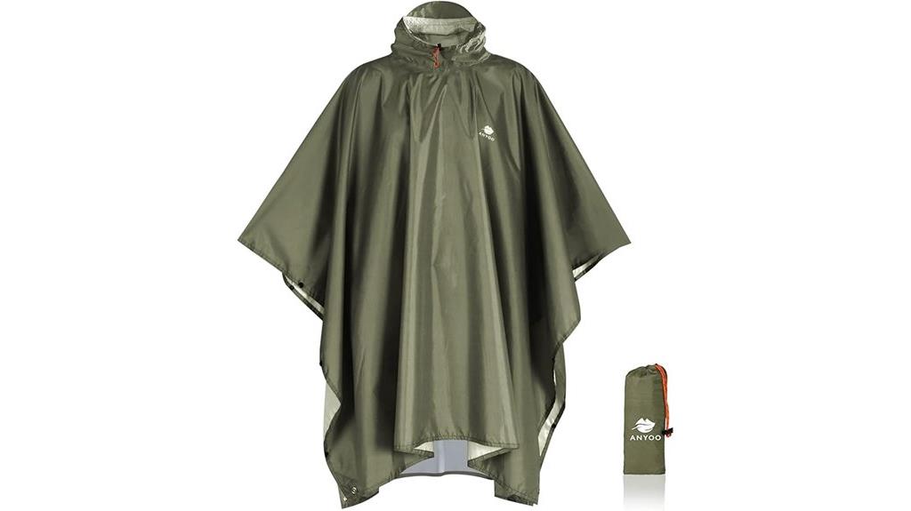 waterproof lightweight rain poncho