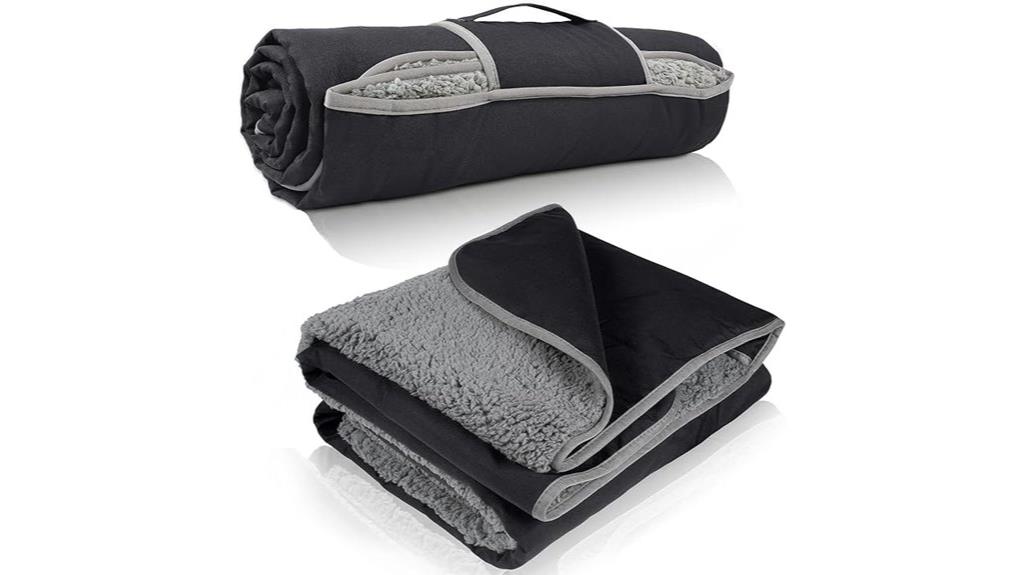 waterproof sherpa lined blanket