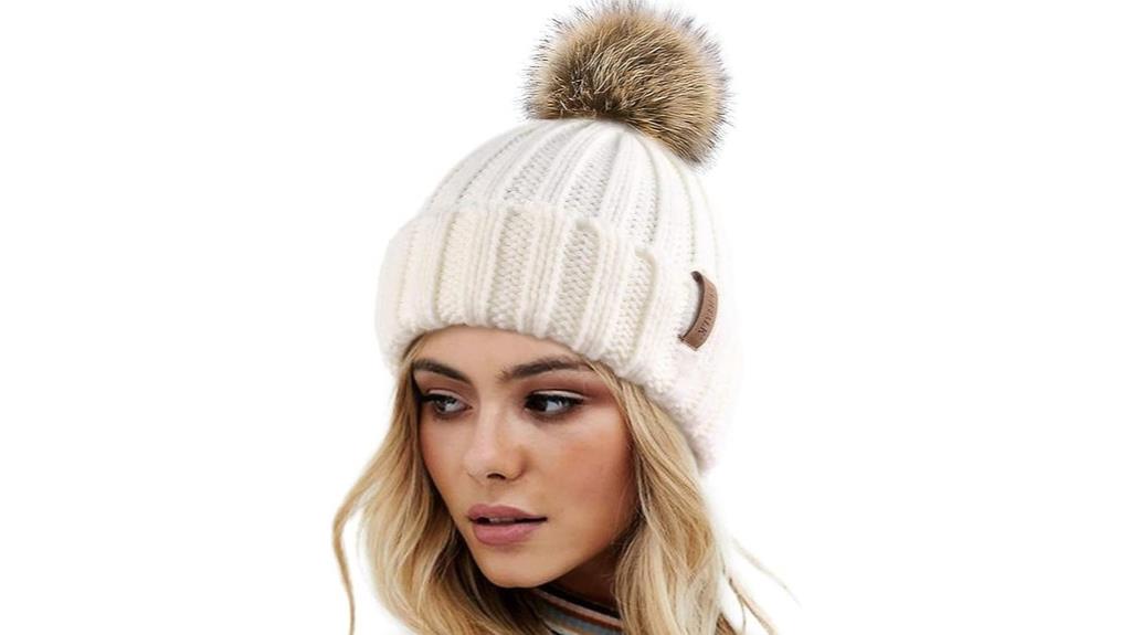 winter knitted beanie hat