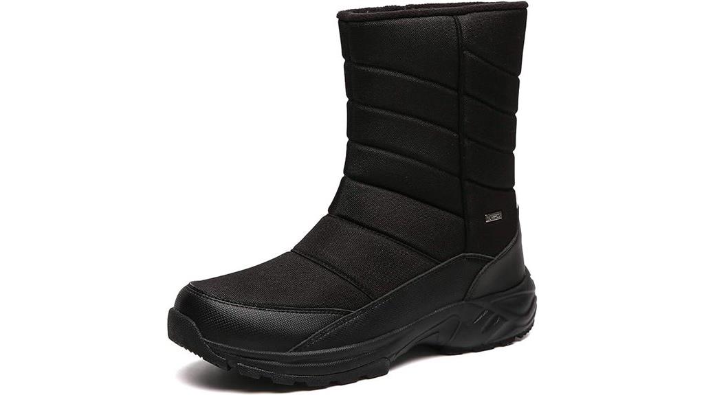 winter mid calf snow boots