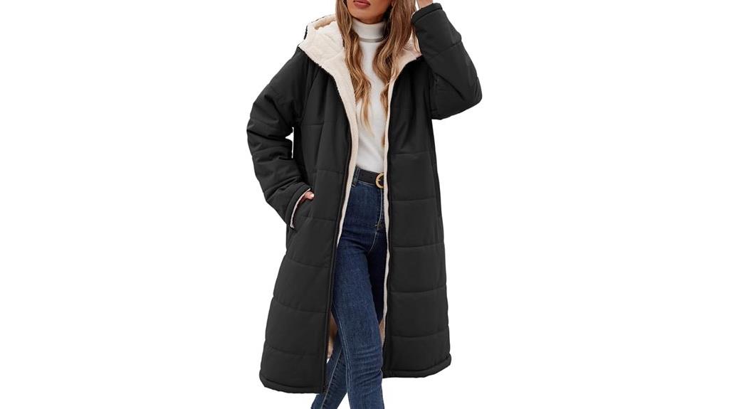 winter puffer jacket with hood