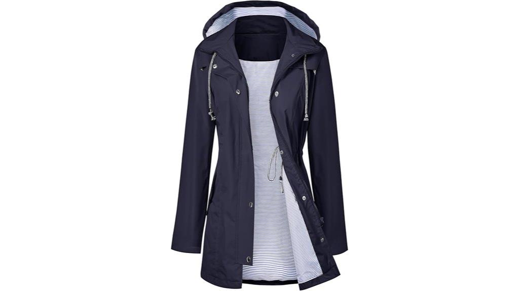 women s waterproof hooded trench