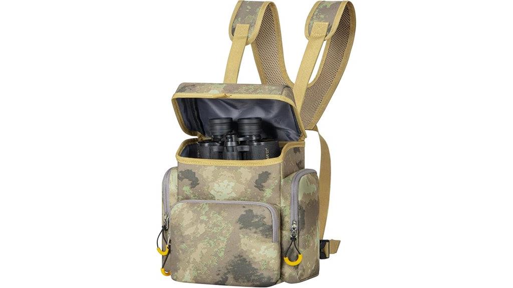 binocular harness with pouch
