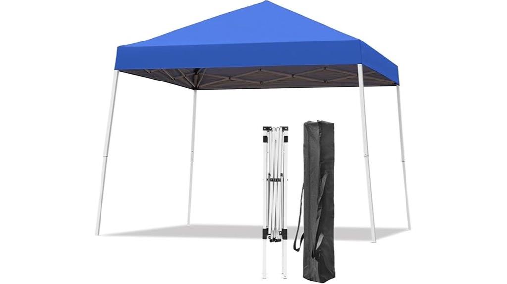 blue pop up canopy