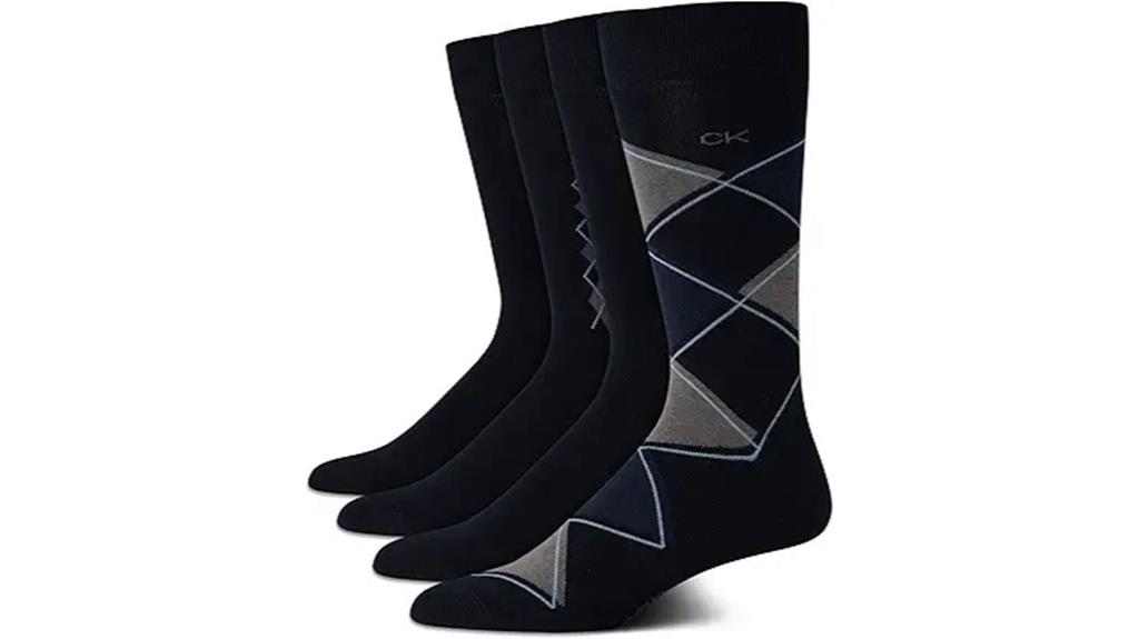 calvin klein striped crew socks