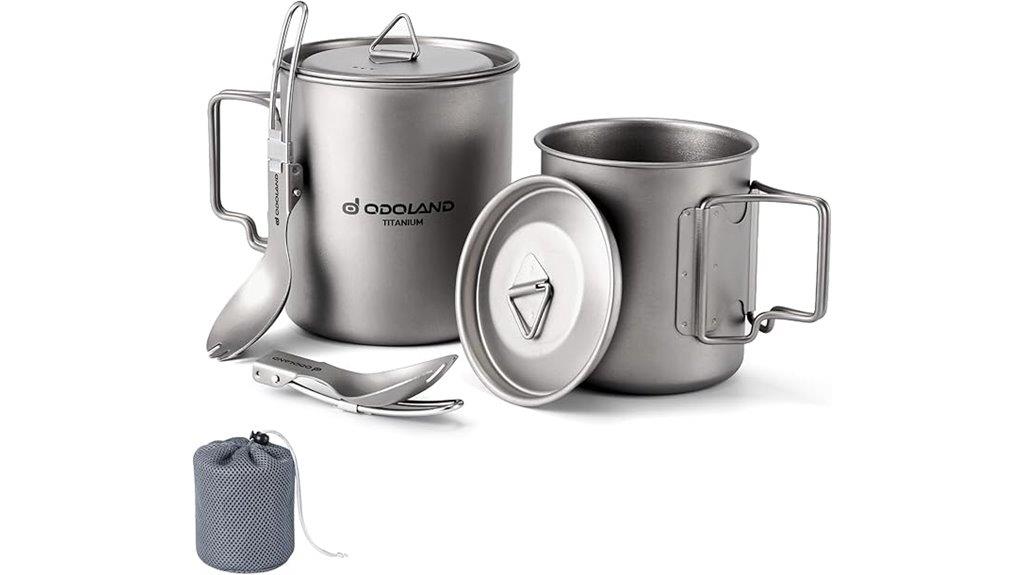 camping cookware with spork