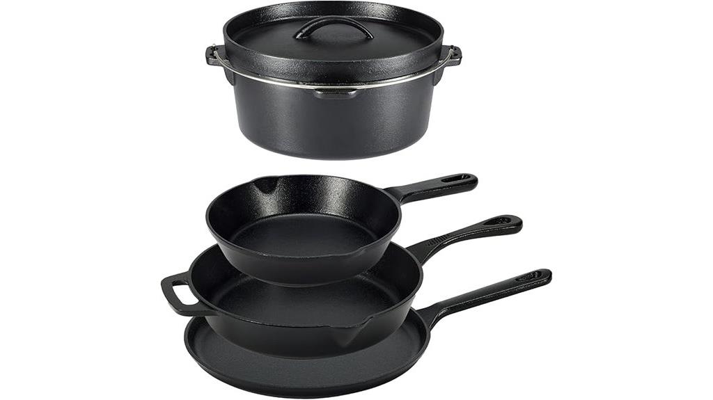 cast iron cookware set