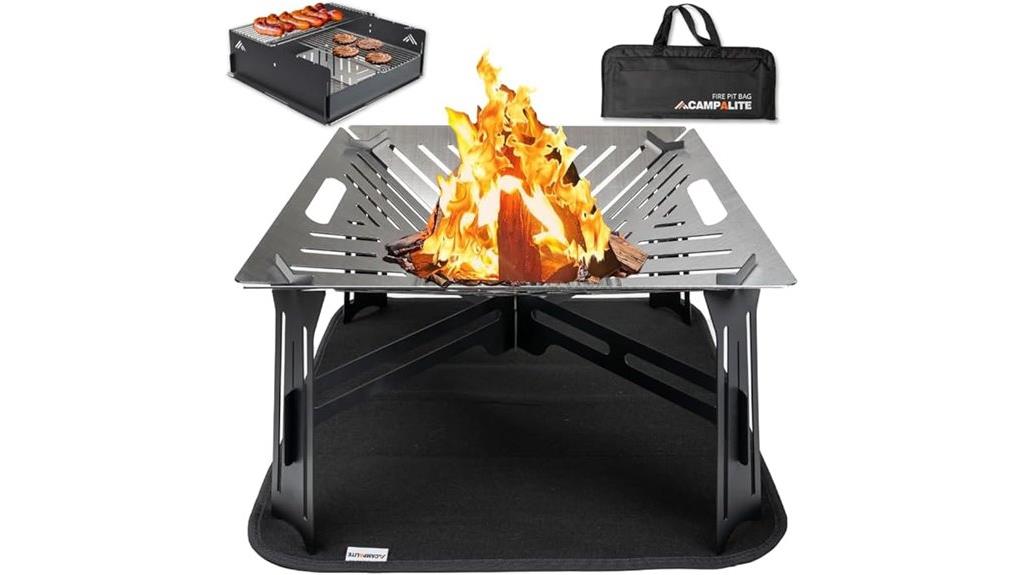 collapsible camping fire pit