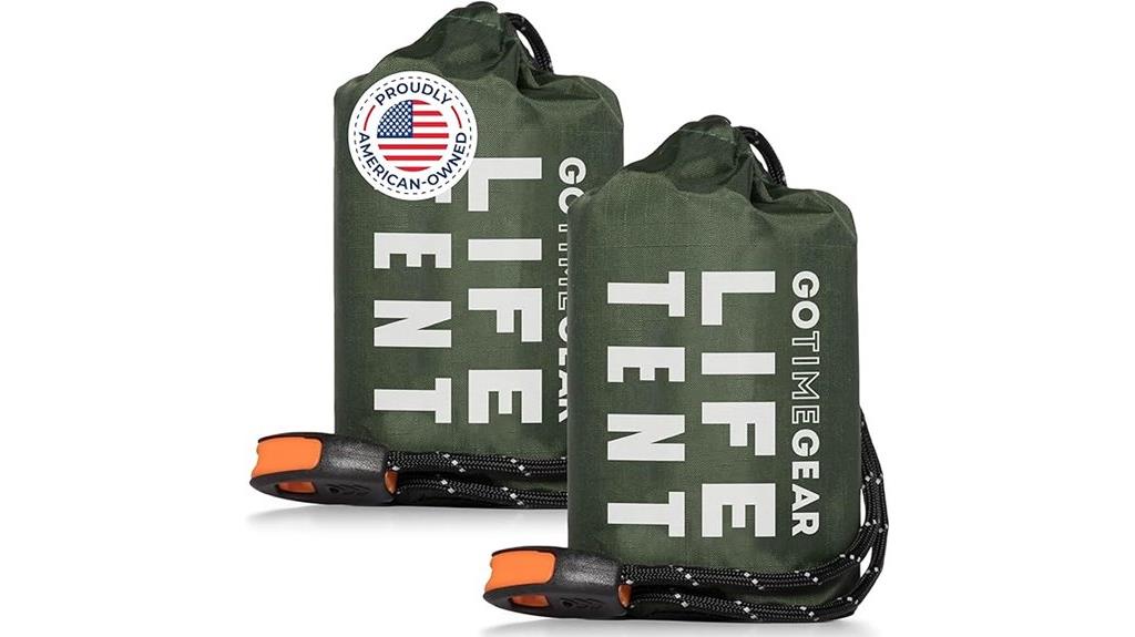 compact mylar emergency shelter