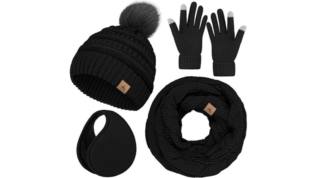 cozy winter accessories set