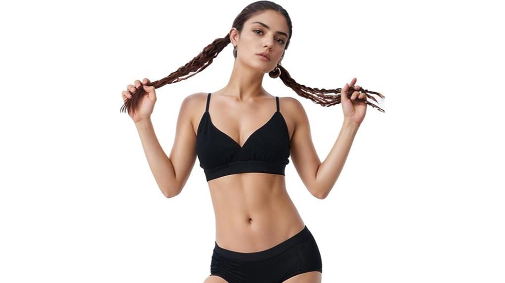 cozy wireless triangle bralette