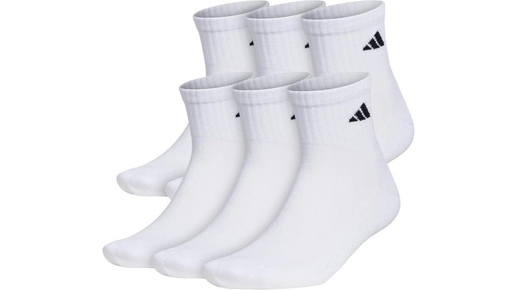 cushioned quarter socks pack