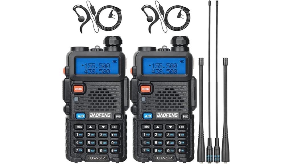 dual pack walkie talkies