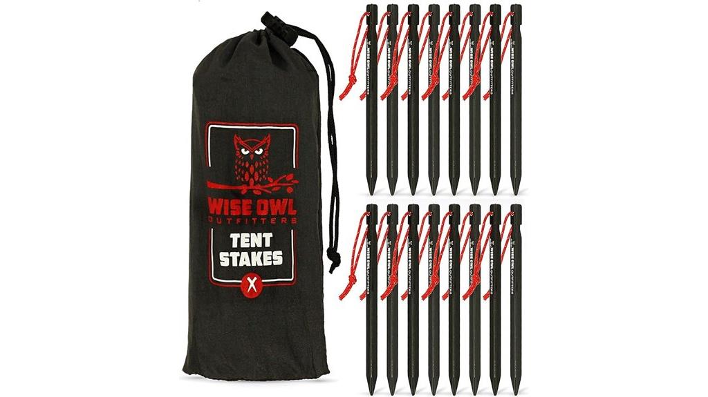 durable aluminum tent stakes