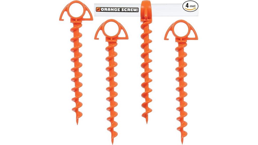 durable screw in tent stakes