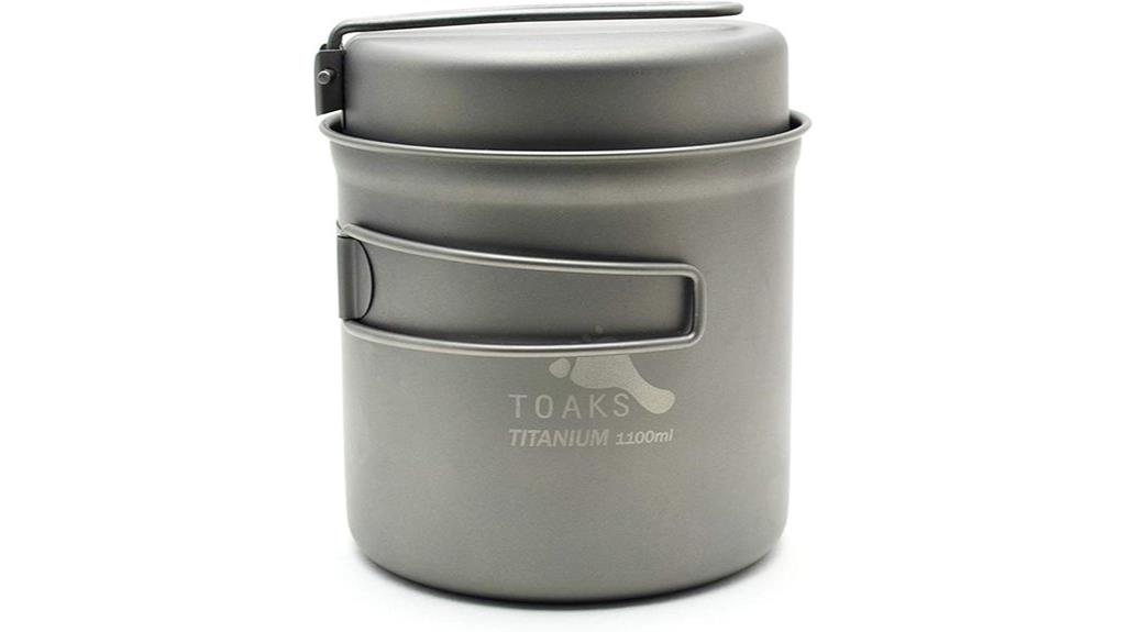 durable titanium cooking pot