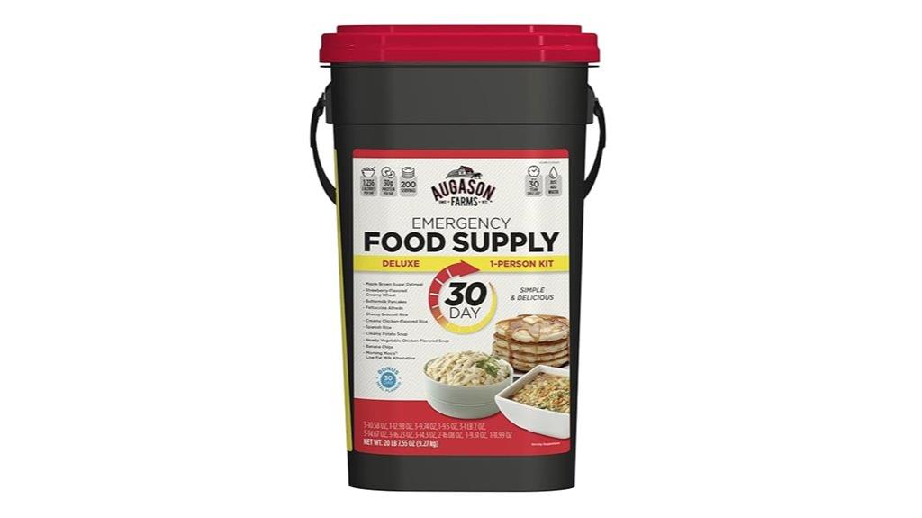 emergency food supply bucket