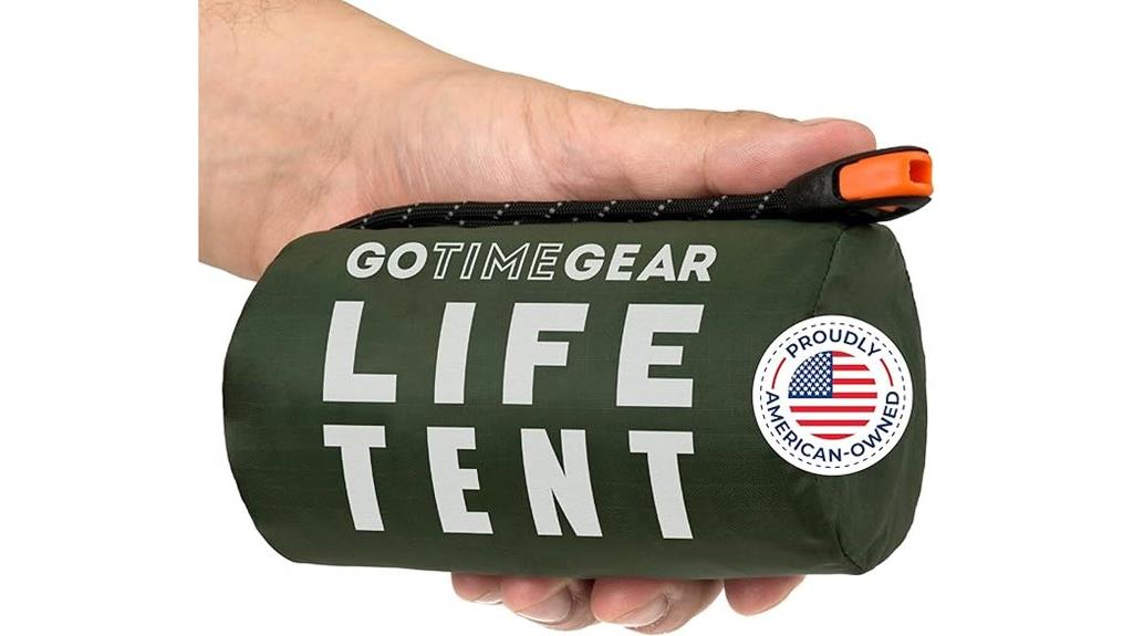emergency mylar survival tent