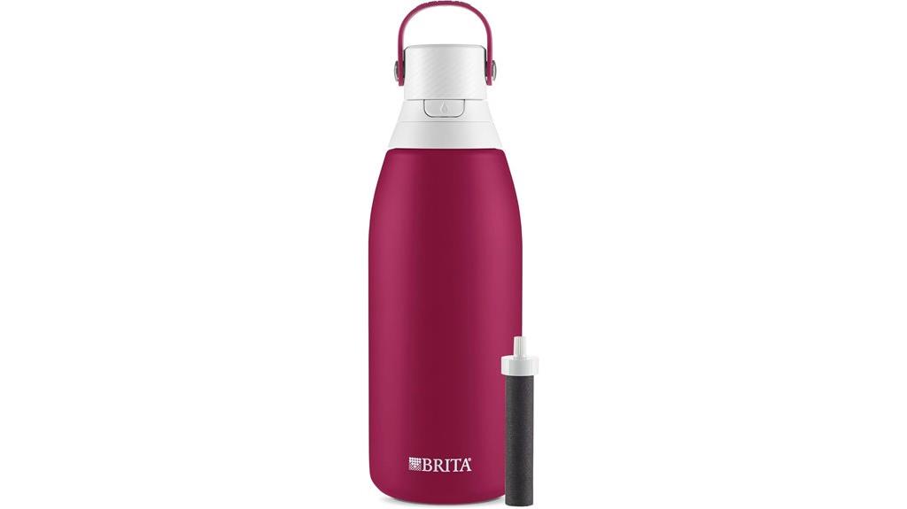 filtered water bottle insulated