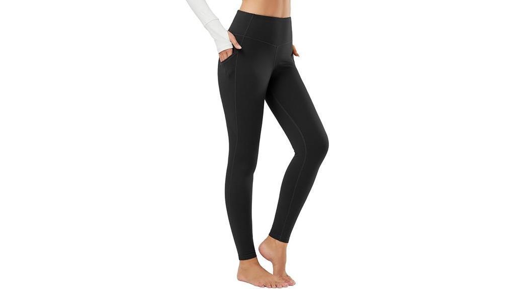 fleece lined leggings with pockets