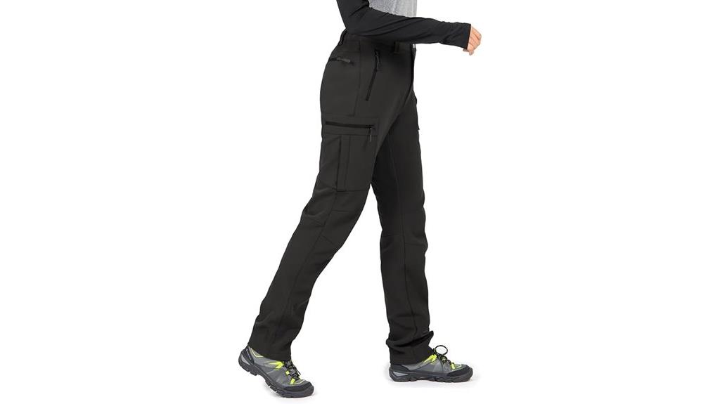 fleece lined water resistant hiking pants