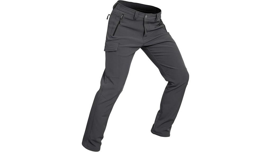 fleece lined water resistant pants