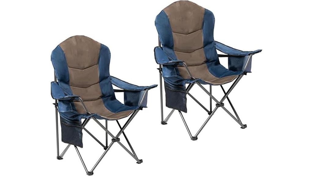 folding camping chairs set